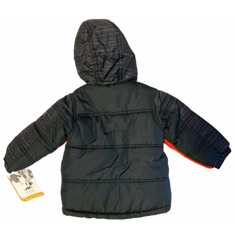 NEW Pacific Trail Toddler  24 mo 2T Orange Black Winter Snow Coat Puffer Jacket